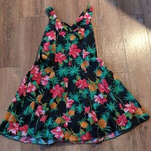 Tropical Floral Midi Dress